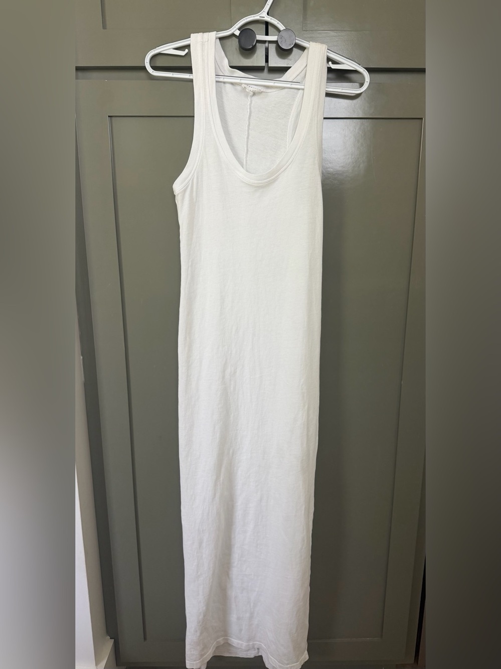 Classic White Tank Maxi Dress